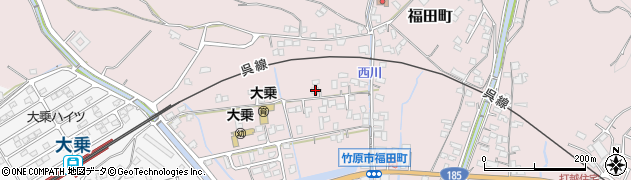 広島県竹原市福田町2524周辺の地図