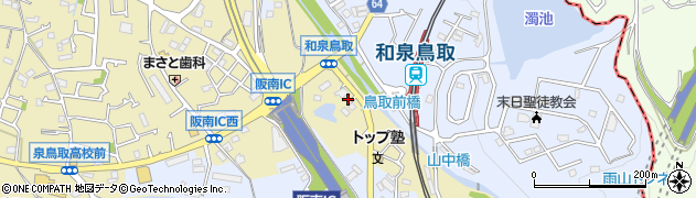 大阪府阪南市自然田443周辺の地図