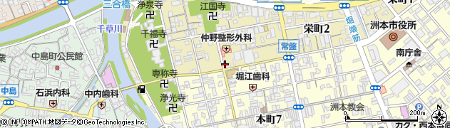 広田洲本線周辺の地図