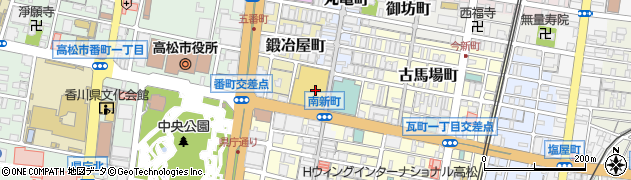 丸亀町グリーン周辺の地図