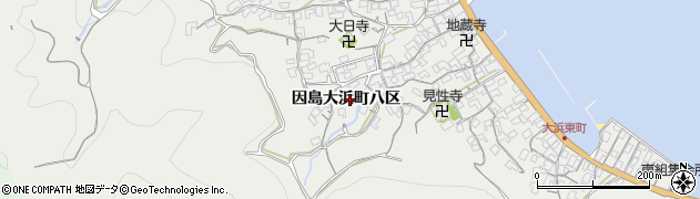 広島県尾道市因島大浜町八区周辺の地図