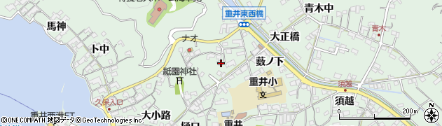 広島県尾道市因島重井町（小林）周辺の地図