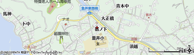 広島県尾道市因島重井町薮ノ下3317周辺の地図