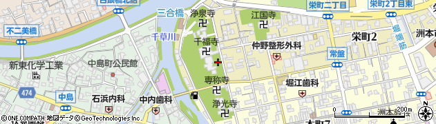 兵庫県洲本市栄町4丁目周辺の地図