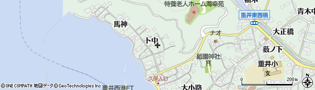 広島県尾道市因島重井町（ト中）周辺の地図