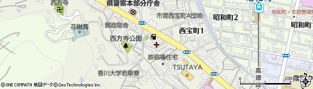 香川県高松市西宝町周辺の地図