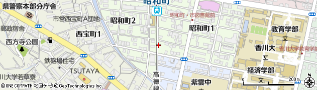 チケットパーク昭和町駐車場周辺の地図