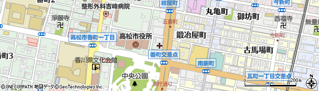 明治安田生命保険相互会社　高松支社・高松第一営業所周辺の地図