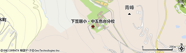 高松市立下笠居中学校　五色台分校周辺の地図