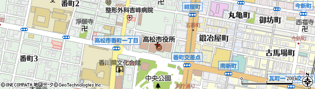 香川県広域水道企業団本部　計画課周辺の地図