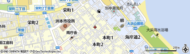 割烹寿司 福一周辺の地図
