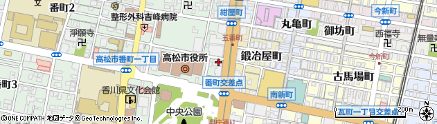 伊予銀行高松支店周辺の地図