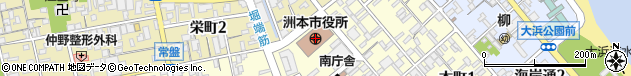 兵庫県洲本市周辺の地図