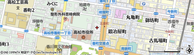 伊藤忠建材株式会社　四国支店周辺の地図