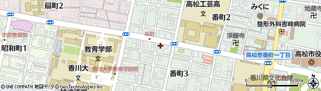 日本労働組合総連合会　香川県連合会周辺の地図