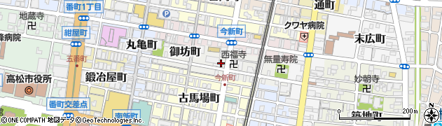 香川県高松市御坊町周辺の地図