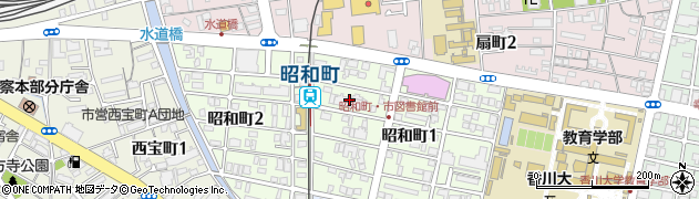 サーパス昭和町管理事務室周辺の地図