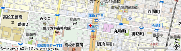 阿波銀行丸亀支店周辺の地図