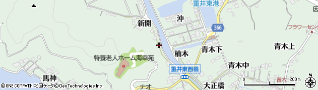 広島県尾道市因島重井町（新開）周辺の地図