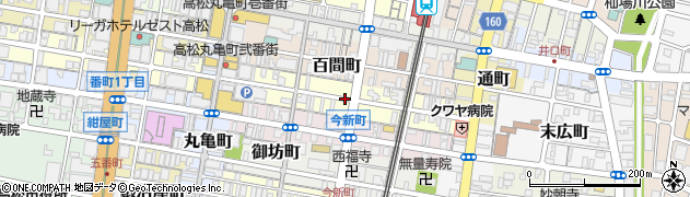 香川県高松市大工町周辺の地図