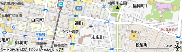 香川県高松市末広町1周辺の地図