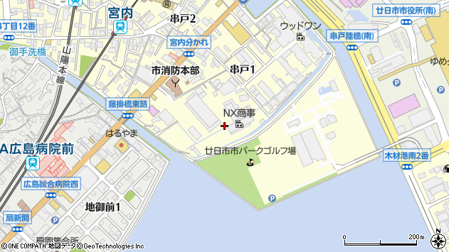 〒738-0033 広島県廿日市市串戸の地図