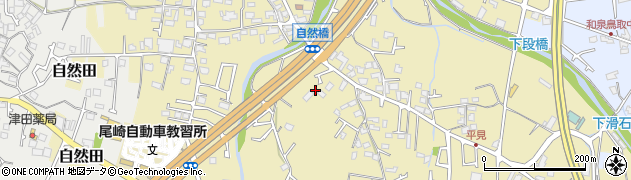大阪府阪南市自然田672周辺の地図