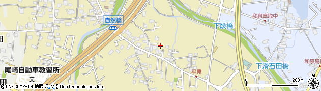大阪府阪南市自然田572周辺の地図