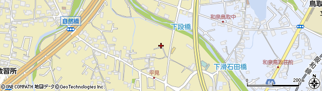 大阪府阪南市自然田394周辺の地図
