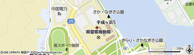 広島県安芸郡坂町平成ヶ浜周辺の地図