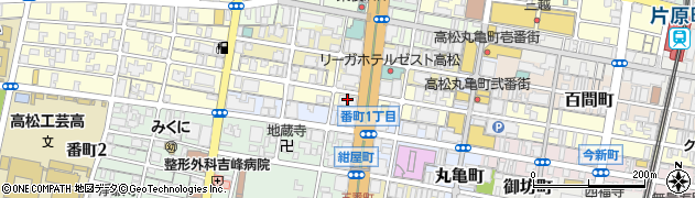 ＡＩＧ損害保険株式会社　高松支店周辺の地図