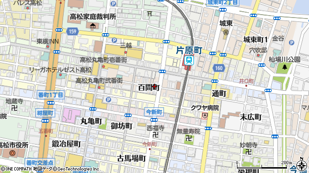 〒760-0041 香川県高松市百間町の地図