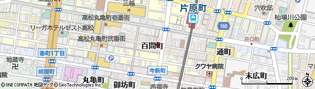 香川県高松市百間町周辺の地図