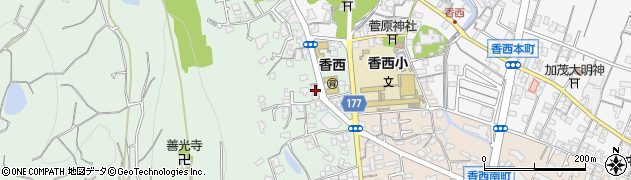 香川県高松市香西西町72周辺の地図