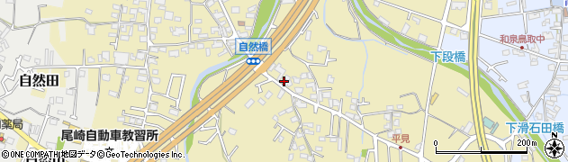 大阪府阪南市自然田596周辺の地図