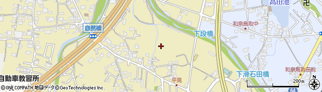 大阪府阪南市自然田395周辺の地図