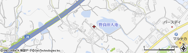 兵庫県洲本市上内膳周辺の地図