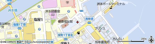洲本バスセンター周辺の地図