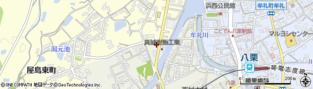 鍋坂釣道具店周辺の地図
