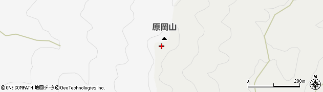 原岡山周辺の地図