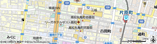 パリミキ　高松丸亀町店周辺の地図