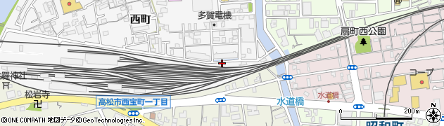 香川県高松市西町8周辺の地図