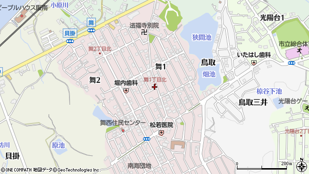 〒599-0224 大阪府阪南市舞の地図