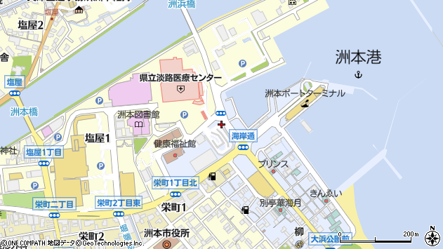 〒656-0027 兵庫県洲本市港の地図