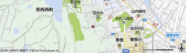 香川県高松市香西西町178周辺の地図