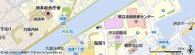 兵庫県洲本市塩屋周辺の地図