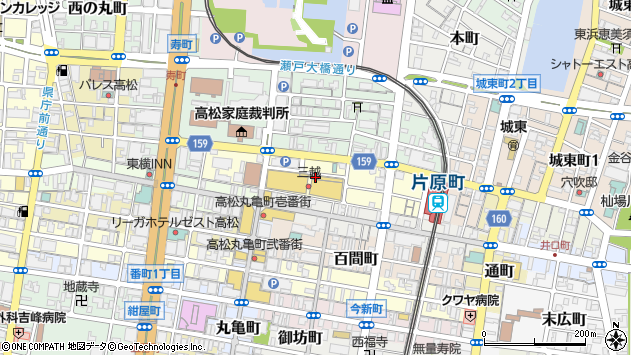 〒760-0034 香川県高松市内町の地図