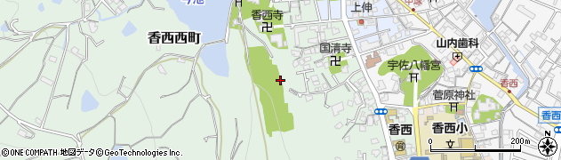 香川県高松市香西西町周辺の地図