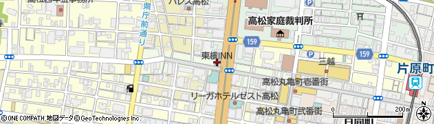 東横ＩＮＮ高松兵庫町周辺の地図