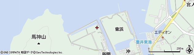 広島県尾道市因島重井町新開2734周辺の地図